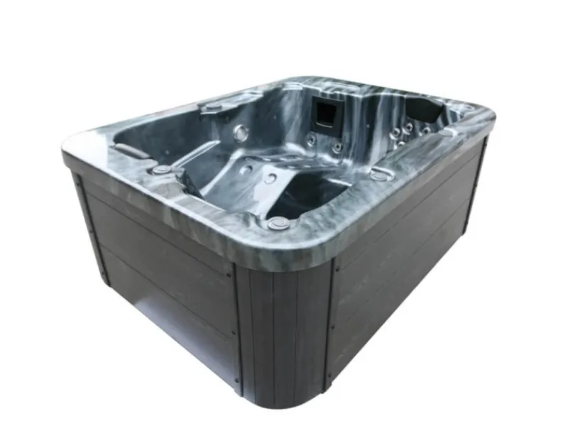 Online Home Deluxe Whirlpool Black Marble für 3 Personen 210 x 160 x 85 cm
