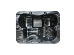 Online Home Deluxe Whirlpool Black Marble für 3 Personen 210 x 160 x 85 cm