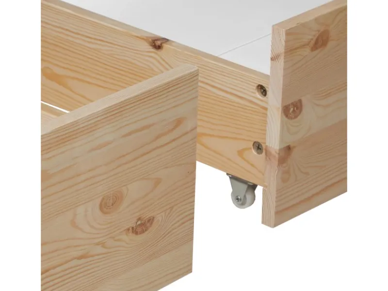 Homestyle4u Bettkasten 2er Set in Braun 82x22 53 cm 2195