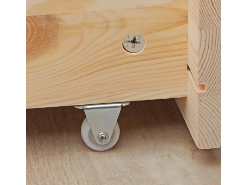 Homestyle4u Bettkasten 2er Set in Braun 82x22 53 cm 2195