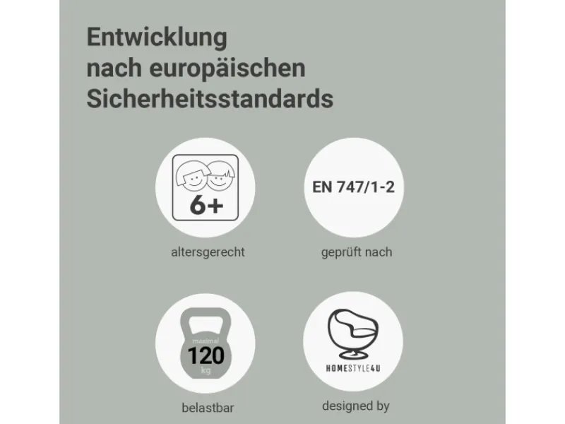 Homestyle4u Bodenbett 90x200 mit Lattenrost in Weiß 2385