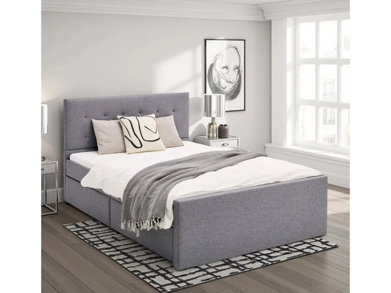 Homestyle4u Doppelbett 120x200 Polsterbett in 1979