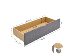 Homestyle4u Doppelbett 120x200 Polsterbett in 1979