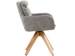 Online Homestyle4u 6er Set Polsterstühle Drehbar in Grau 2853