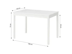 Sale Homestyle4u Essgruppe aus Kiefernholz mit 4 Stühlen in 3061 Weiß