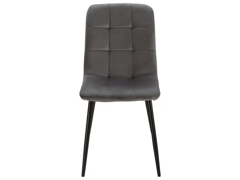 Discount Homestyle4u Esszimmerstuhl 6er Set in Anthrazit Samt 2329