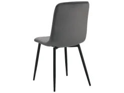 Discount Homestyle4u Esszimmerstuhl 6er Set in Anthrazit Samt 2329