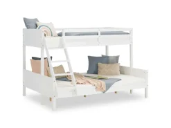 Homestyle4u Etagenbett 90x200 und 140x200 in mit Lattenrost 1898