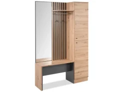 Clearance Homestyle4u Garderobe Industrial Flurgarderobe Sitzbank Garderobenpaneel