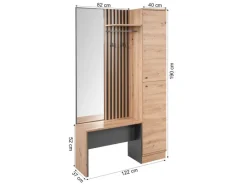 Clearance Homestyle4u Garderobe Industrial Flurgarderobe Sitzbank Garderobenpaneel