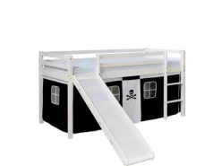 Homestyle4u Hochbett 90x200 mit Rutsche Pirat 1542