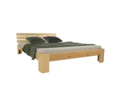 Outlet Homestyle4u Holzbett 120 x 200 cm mit Lattenrost in Braun 2192