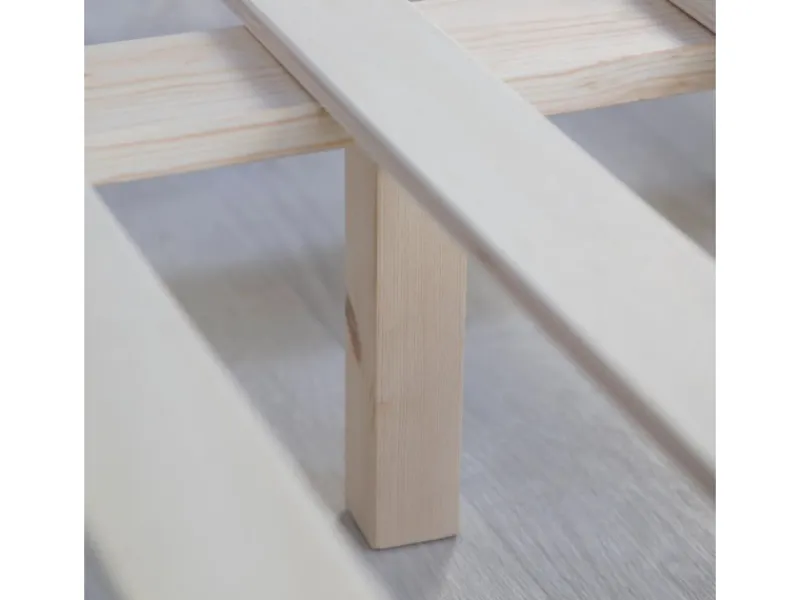 Homestyle4u Holzbett 180x200 mit Lattenrost in 2039