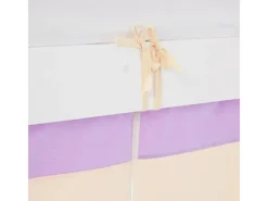 Outlet Homestyle4u Kinder Hochbett 90x200 Rutsche Lila Peach Kinderbett Weiß 2950