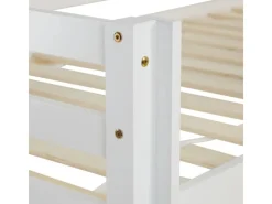 Outlet Homestyle4u Kinder Hochbett 90x200 Rutsche Lila Peach Kinderbett Weiß 2950