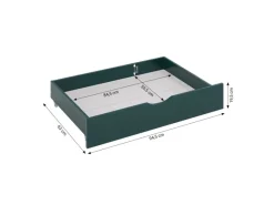 Homestyle4u Kinderbett 90x200 Holzbett mit Rausfallschutz 2912