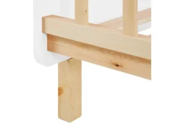 Homestyle4u Kinderbett 90x200 mit Raufallschutz Lattenrost 2604