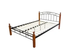 Hot Homestyle4u Metallbett Mit Lattenrost Bettgestell Metall 140 x 200 Braun