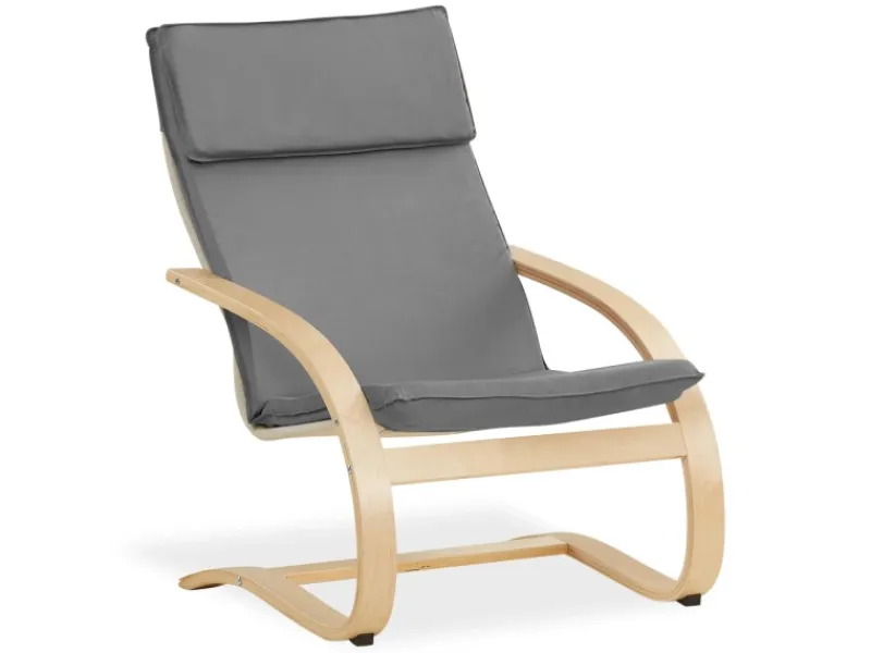 Homestyle4u Relaxsessel in Grau 2405