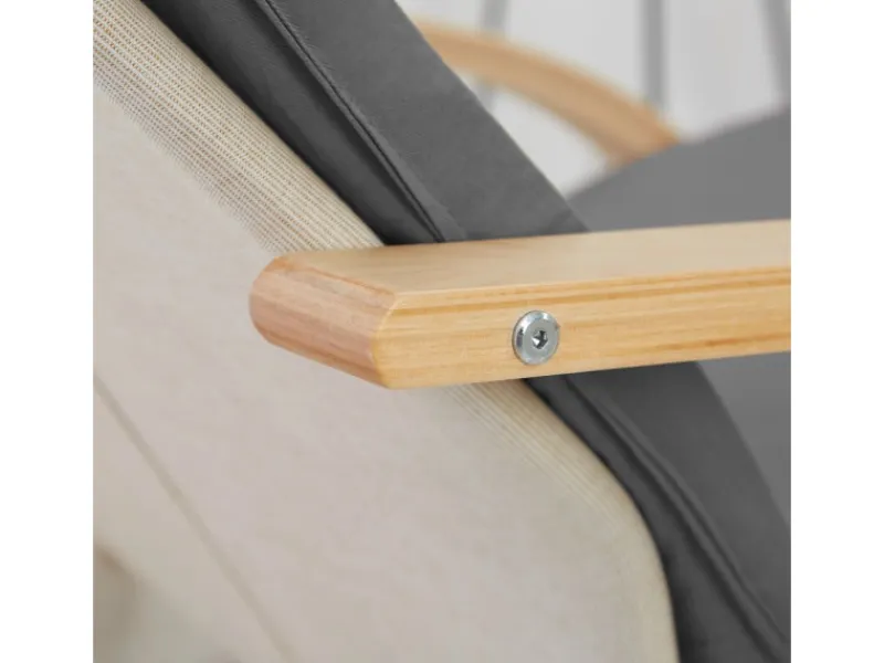 Homestyle4u Relaxsessel in Grau 2405