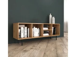 Discount Homestyle4u TV Board Holz TV-Schrank Lowboard Unterschrank Sideboard 140cm