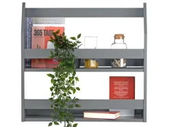 Homestyle4u Wandregal Hängeregal Küchenregal Bücherregal Regal Holz