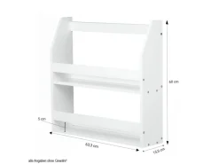 Sale Homestyle4u Wandregal Hängeregal Küchenregal Bücherregal Regal Holz Weiß