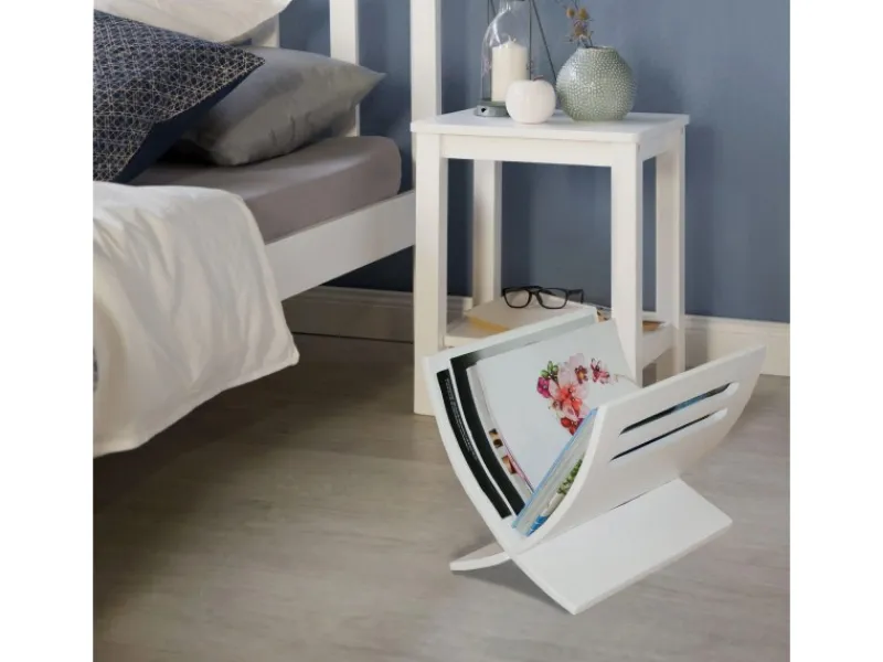 Discount Homestyle4u Zeitungsständer Magazinhalter Holz Weiß