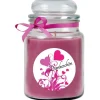 Online HS Candle Duftkerze & Bonbon Glas Danke Lavendel Lila