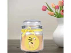 Hot HS Candle Duftkerze & Bonbon Glas Comic Gelb Vanille