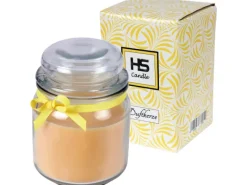 HS Candle Duftkerze & Bonbon Glas Ø9cm Vanille