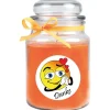 HS Candle Duftkerze & Bonbon Glas Danke Honigmelone Orange