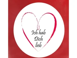 HS Candle Duftkerze & Bonbon Glas Herzen Rose Rot