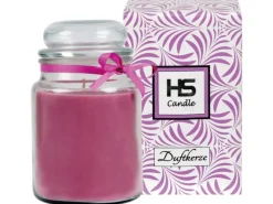 HS Candle Duftkerze & Bonbon Glas Ø10cm Lavendel