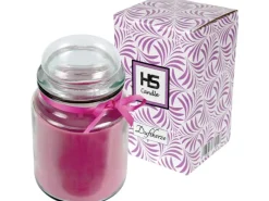 HS Candle Duftkerze & Bonbon Glas Ø10cm Lavendel