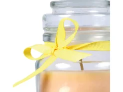Sale HS Candle Duftkerze & Glas Neujahr Creme Bonbon 30h