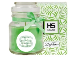 HS Candle Duftkerze & Glas Sternzeichen Coconut Limes 30 Stunden Krebs