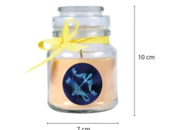 Outlet HS Candle Duftkerze & Glas Sternzeichen Vanille 30 Stunden Schütze