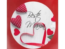 Discount HS Candle Duftkerze & Glas Muttertag Rot Rose