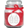 HS Candle Duftkerze & Glas Sternzeichen Rose 70 Stunden Zwillinge