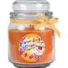 HS Candle Duftkerze & Glas Geburtstag Honigmelone Orange