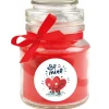 HS Candle Duftkerze & Glas Valentinstag Bonbon 30h Be Mine