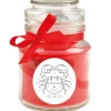 HS Candle Duftkerze & Glas Sternzeichen Rose 30 Stunden Krebs