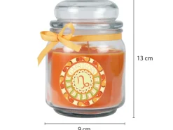 Best HS Candle Duftkerze & Glas Sternzeichen Honigmelone 70 Stunden Steinbock