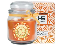 Best HS Candle Duftkerze & Glas Sternzeichen Honigmelone 70 Stunden Steinbock