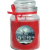 HS Candle Duftkerze & Glas Halloween Rot Bonbon 110h