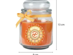Hot HS Candle Duftkerze & Glas Sternzeichen Honigmelone 70 Stunden Krebs