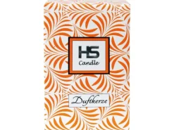Discount HS Candle Duftkerze & Glas Weihnachten Orange Bonbon 70h