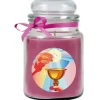 HS Candle Duftkerze & Glas Kommunion Lavendel Lila