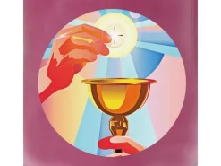 HS Candle Duftkerze & Glas Kommunion Lavendel Lila